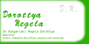 dorottya megela business card